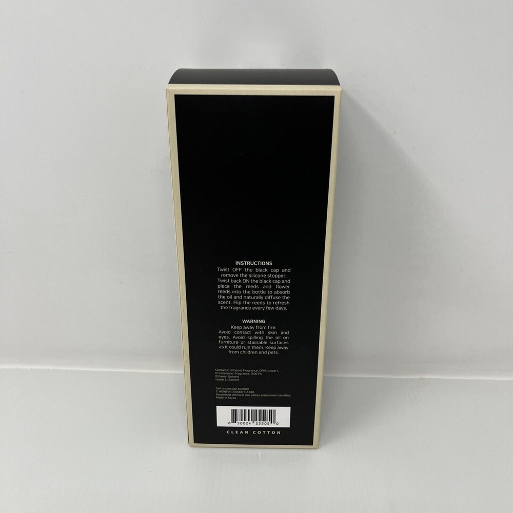 Culture & Nature Reed Diffuser CLEAN COTTON 6.7 oz | 200ml Premium Sealed‎ - Picture 2 of 4